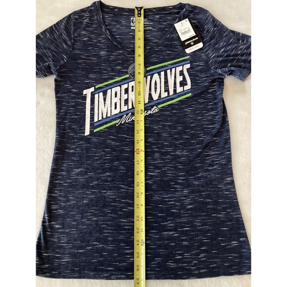 NEW Minnesota Timberwolves V-Neck T-Shirt NBA Women's Size Large TWolves NWT - Picture 7 of 16